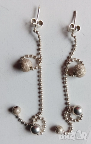 Изящни сребърни обеци