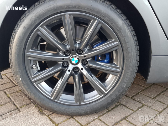 18" 5x112 BMW Styling 684 V-Spoke 5 Series G30 G31 OEM, снимка 12 - Гуми и джанти - 44589801