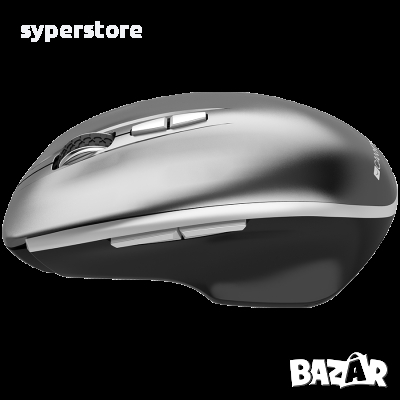 Мишка Безжична CANYON CNS-CMSW21DG 1600dpi 7btn Тъмно сива LED сензор Технология Blue LED, снимка 2 - Клавиатури и мишки - 36506143