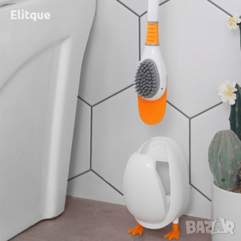 Четка за тоалетна стил пате с поставка със забавен дизайн , снимка 7 - Други стоки за дома - 52906052