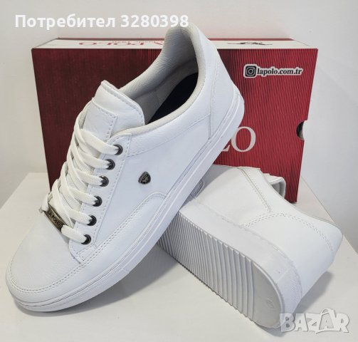 Бели мъжки кецове LA Polo модел: 08 МRD, снимка 1