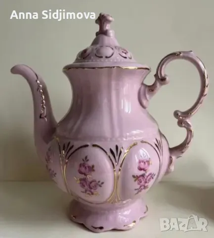 Розов порцелан Чехословакия , снимка 2 - Сервизи - 48105057