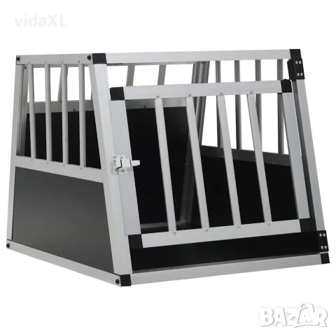 vidaXL Кучешка клетка с една врата, 54x69x50 см
