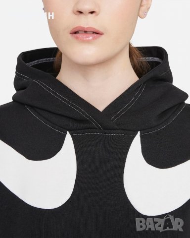 Дамско горнище Nike Sportswear Swoosh Oversized Fleece - размер S, снимка 3 - Спортни екипи - 38693154