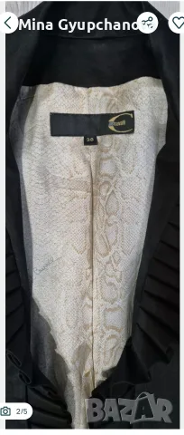 Roberto Cavalli черно сако, снимка 2 - Сака - 55985583