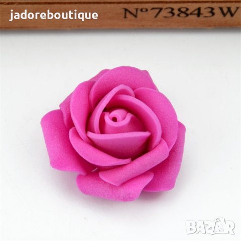 Изкуствени рози за декорация на букети и други - 4 см различни цветове , снимка 6 - Изкуствени цветя - 28122887