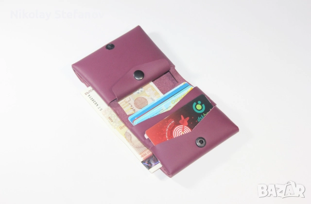 Вертикален оригами портфейл, снимка 2 - Портфейли, портмонета - 52416358