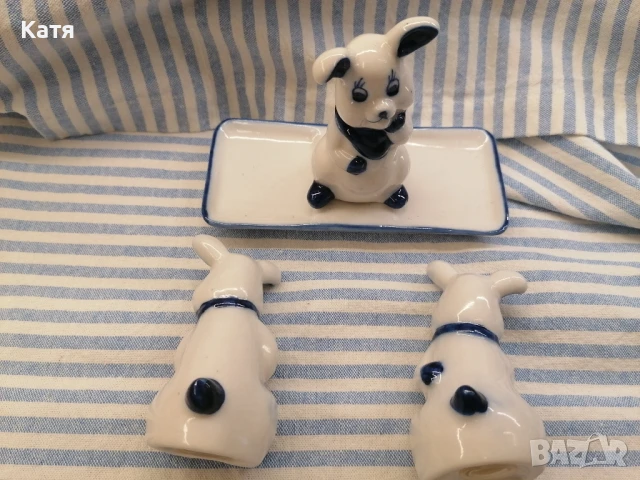 Солница и пиперник от Делфтски порцелан, снимка 3 - Други - 50759184