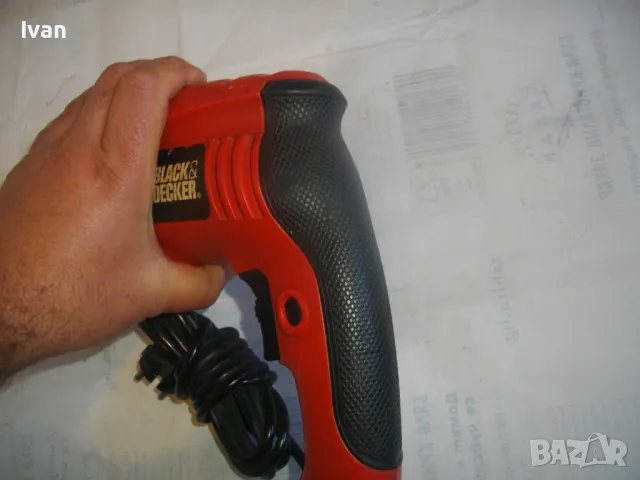 АНГЛИЙСКА ОРИГИНАЛНА БЛЕК ДЕКЕР 710 ВАТА ЕЛЕКТРИЧЕСКА УДАРНА БОРМАШИНА ДРЕЛКА BLACK DECKER KR700CRE, снимка 10 - Бормашини - 48465266