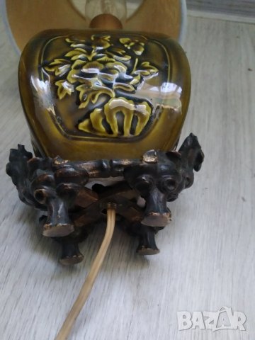 стара настолна лампа арт нуво, снимка 4 - Настолни лампи - 39117496