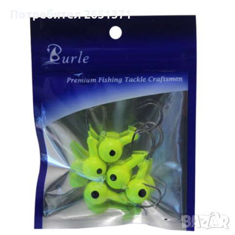 Джиг глави - 5 броя в опаковка, 3.5 гр., 5 гр., 7 гр., 10 гр., 14 гр., 20 гр., снимка 2 - Такъми - 34558375