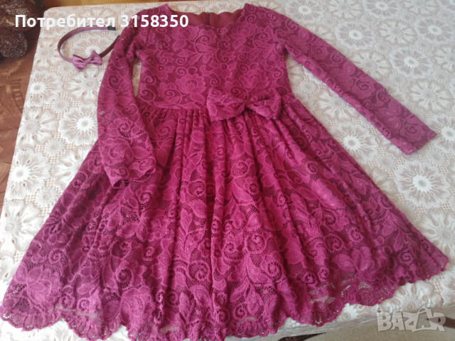 Детска официална рокля - рязана бродерия , снимка 1 - Детски рокли и поли - 36403461