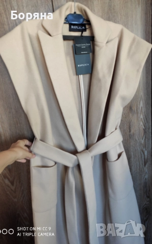 Replica Moda ново с етикет палто - елек Brunello Cappuccino, снимка 13 - Елеци - 52235186