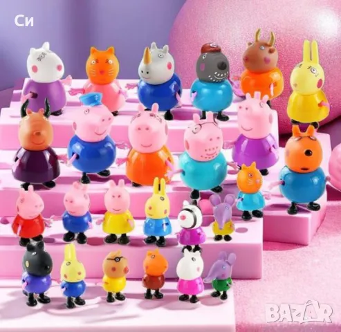 Фигурки за игра Пепа Пиг всички герои Peppa Pig , снимка 1 - Фигурки - 48308541