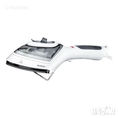 Silver Crest 4 в 1 уред за вертикално гладене и четкане с пара, бяло сиво, 1000 W, контрол на темпер