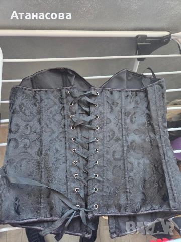 Дамски сатениран корсет до XL размер с връзки, снимка 3 - Други - 53670366