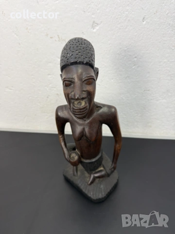 Африканска дърворезба - фигура от абанос. №7963, снимка 7 - Колекции - 53856923