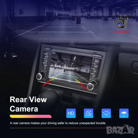 Мултимедия за Audi A4, B6, B7, RS4, навигация, Android, плеър, 2DIN, A4, Андроид, двоен дин, А4, снимка 8 - Аксесоари и консумативи - 50202117