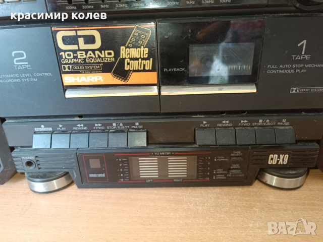 радиокасетофон "SHARP CD-X9", снимка 4 - Радиокасетофони, транзистори - 44657438