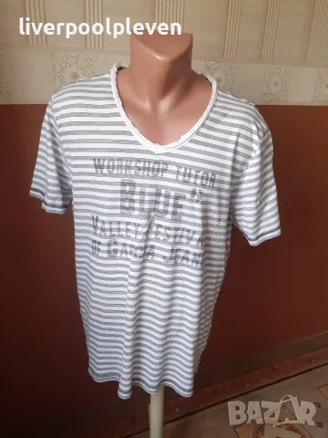 👉Garcia Jeans Original L ефектна, снимка 2 - Тениски - 55872618