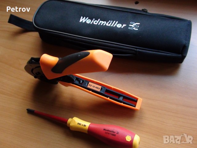 WEIDMÜLLER PZ 10 HEX - ТОП-PROFI Кримпклещи 0,14 - 10 mm²  ШЕСТОСТЕНЕН SUPER CRIMP !! НОВИ !!GERMANY, снимка 10 - Клещи - 35192262