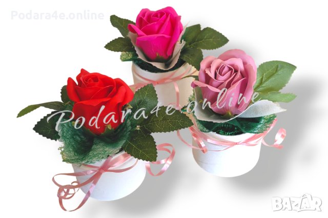 Последни бройки! Пъстри малки букетчета с ароматни сапунени рози, снимка 2 - Декорация за дома - 44395935