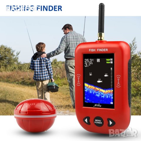 Нови промо Fish Finder XJ-01 Ultra безжичен ехолог Сонар за откриване на рибни пасажи 12 месеца гара, снимка 14 - Въдици - 41666135
