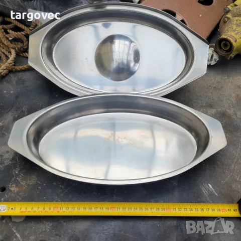 хромникелова тенджера с похльопак, снимка 2 - Съдове за готвене - 48808405