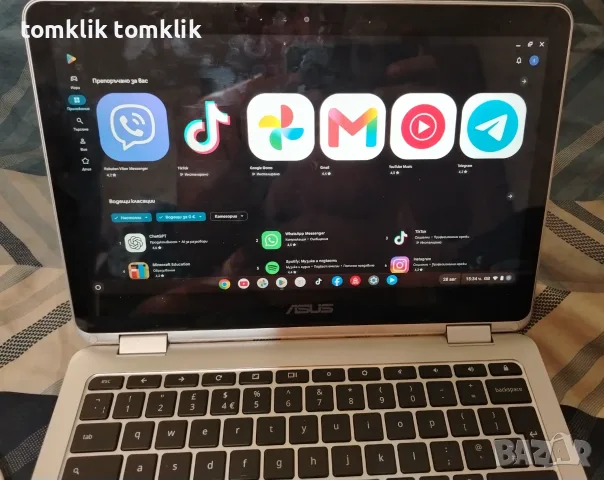 asus c302c chromebook, снимка 4 - Лаптопи за дома - 55846720