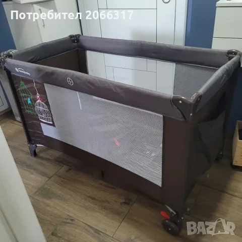 Бебешка кошара 3 в 1 с матрак, за игра, за спане, сгъваема