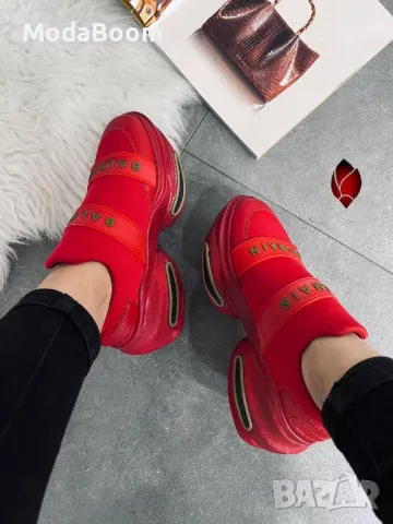 Balmain червени дамски маратонки 