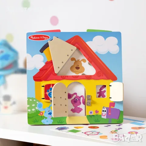 Дървена дъска за активности с повдигане на капаците Melissa & Doug Blues Clues