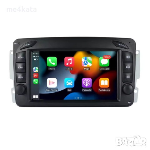 7-инчова мултимедия за Mercedes CCLK W168 W209 (2000–2008) – Android Carplay, снимка 2 - Аксесоари и консумативи - 52872861