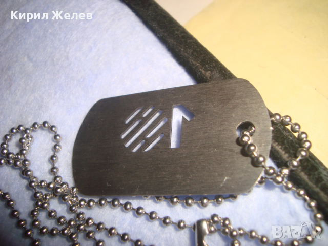 МЕДАЛЬОН НЕРЪЖДАЕМА БЛАГОРОДНА СТОМАНА със СТОМАНЕНА ЗДРАВА ВЕРИЖКА 27402, снимка 3 - Колиета, медальони, синджири - 36154949