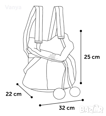 Мека транспортна чанта/раница 32/22/25 см, снимка 7 - За кучета - 52257267