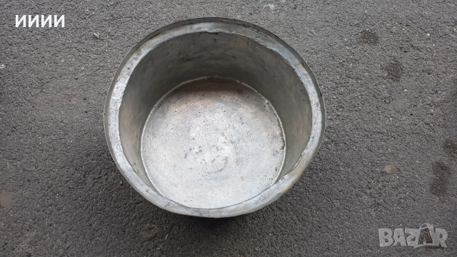 Бакърена тенджера с капак 19 век, снимка 2 - Антикварни и старинни предмети - 52648322