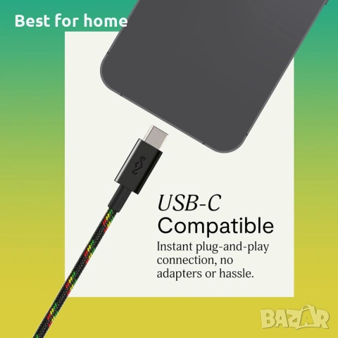 Marley House of Smile Jamaica USB-C кабелни слушалки с 9,2 мм драйвер , снимка 3 - Слушалки и портативни колонки - 53639115