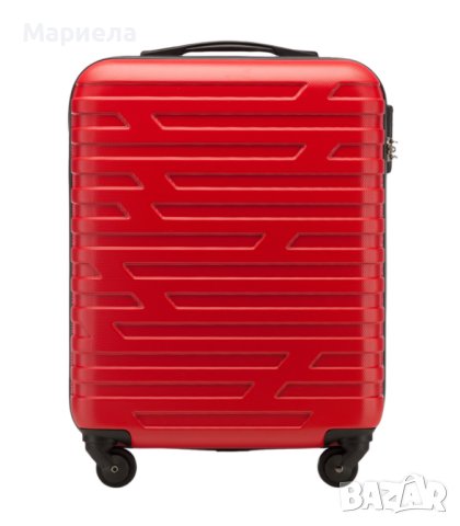 Куфар за ръчен багаж Wittchen червен , Здрав куфар за кабинен багаж със заключване, снимка 5 - Куфари - 41412304