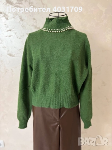 Кашмирен пуловер , снимка 3 - Блузи с дълъг ръкав и пуловери - 52829399