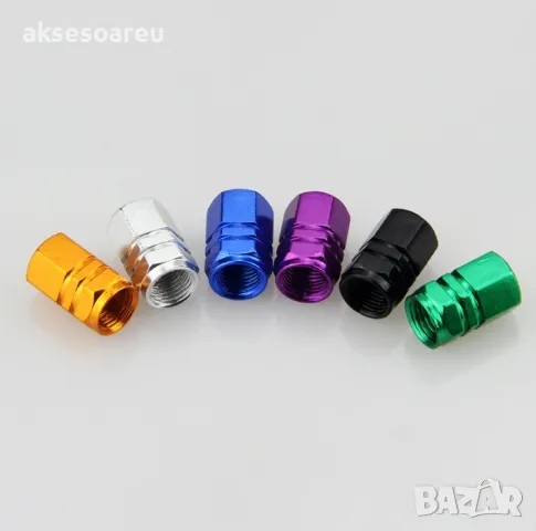 Нови Алуминиеви винтови капачки за украса гумата на кола автомобил колело велосипед камион трактор, снимка 6 - Аксесоари и консумативи - 50332659