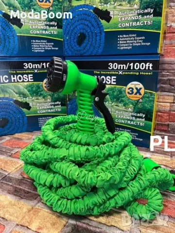 Градински маркуч  Magic Hose 30 метра, снимка 2 - Градински мебели, декорация  - 48043203