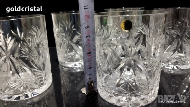 кристални чаши за вода , снимка 9 - Антикварни и старинни предмети - 52011281