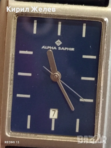 Модерен дамски часовник ALPHA SAPPHIRE TITANIUM много красив работи 34860, снимка 3 - Дамски - 53491754
