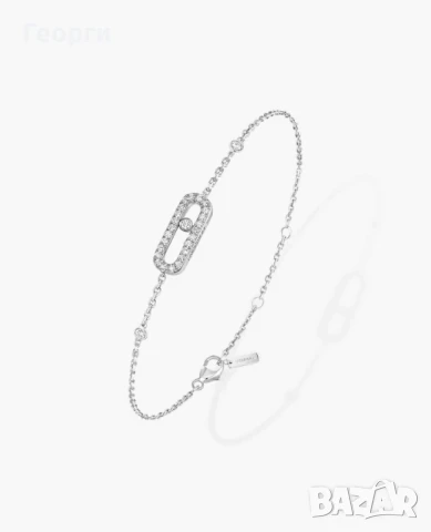 Messika гривна с мойсанити, снимка 5 - Гривни - 51424795