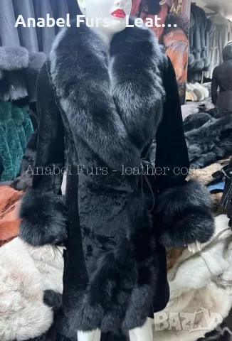 Луксозни дамски палта от естествена кожа и естествен косъм, снимка 13 - Якета - 35684674