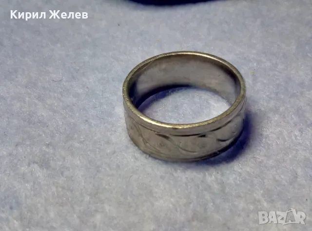 МАРКОВ СТИЛНО РЪЧНО ФИНО ОРНАМЕНТИРАН СРЕБЪРЕН ПРЪТЕН ХАЛКА СРЕБРО VYS 925 , снимка 13 - Пръстени - 50337599
