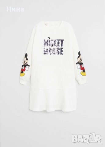 Рокля MANGO с Mickey MOUSE , снимка 2 - Детски рокли и поли - 39455713