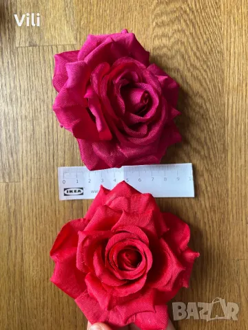 Роза на щипка за коса , снимка 6 - Аксесоари за коса - 49771829