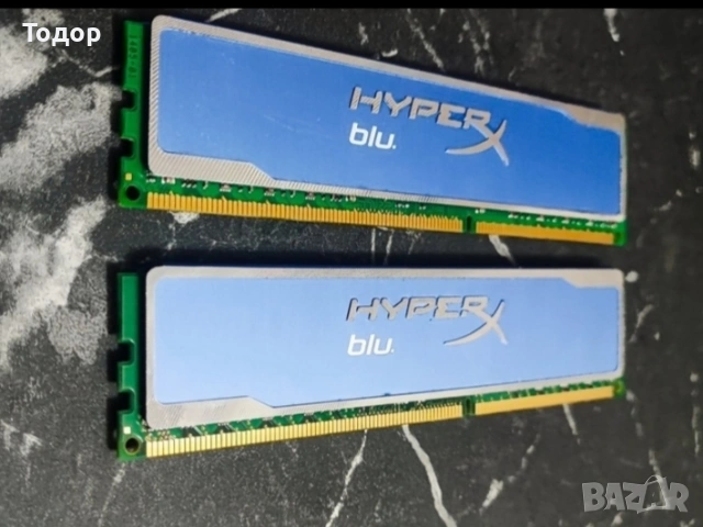 16GB (2x8GB) DDR3 1600MHz Kingston HyperX blu – Топ състояние!, снимка 3 - RAM памет - 53528861