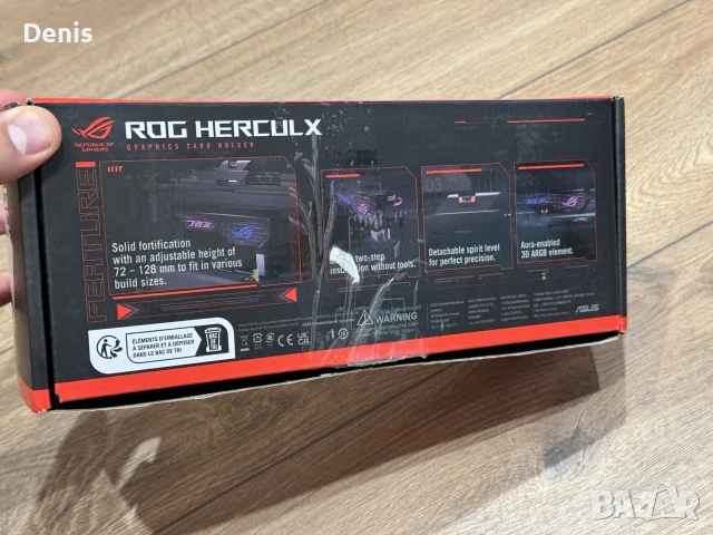Стойка за видеокарта ROG Herculx, снимка 2 - Видеокарти - 56314045